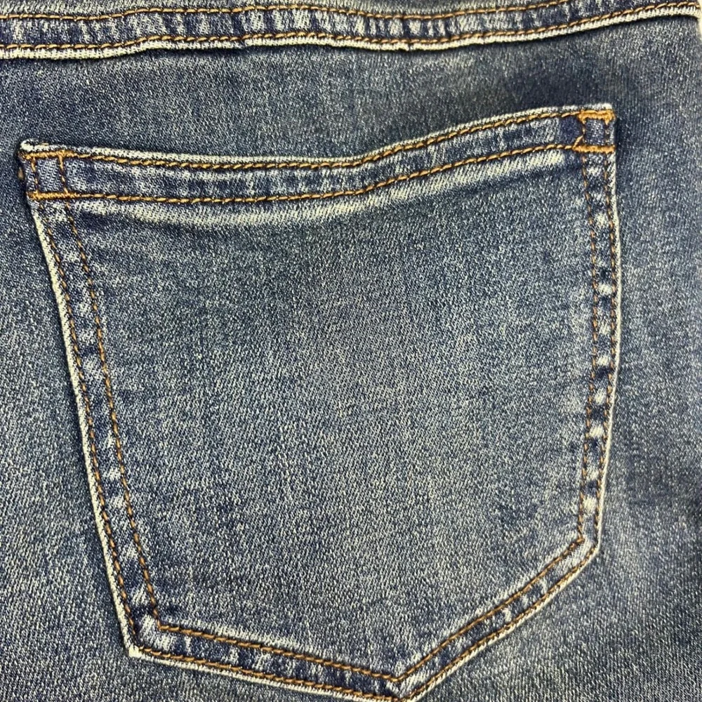 FREE PEOPLE Jeans Button Fly High Rise Straight Leg‎ Womens Size 30x28 Blue Wash